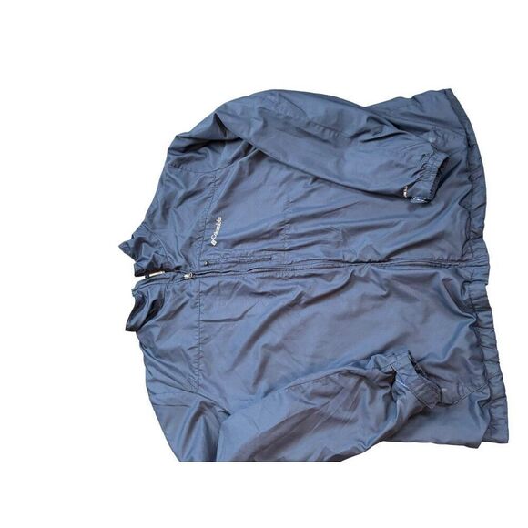 Columbia Men's Omni-Shield Windbreaker Jacket Navy Blue Size L - Picture 10 of 10